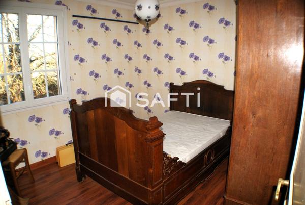 Maison 3 chambres, garage et terrain clos