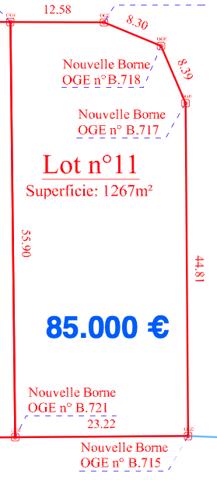 Terrain à vendre 1 267 m² Feytiat