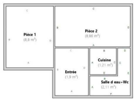 Secteur Porte St Martin - Appartement 2 pièces dernier étage rénové