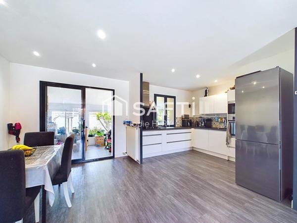 Maison individuelle rénovée -  117 m2 - 4 chambres - Jardin