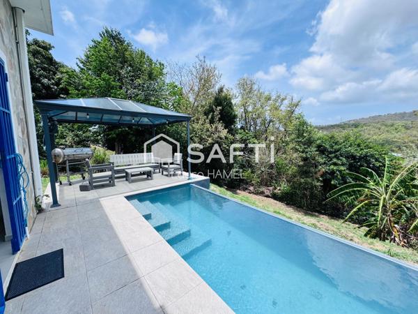 Maison T4, studio, piscine à débordement