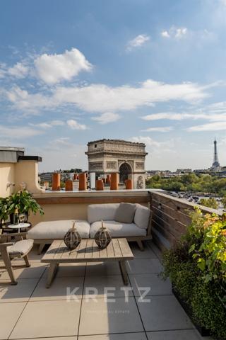 Penthouse d'exception sur l'Arc de Triomphe.