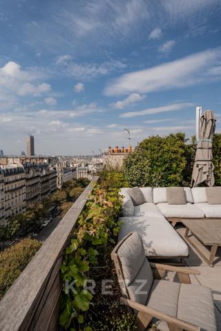 Penthouse d'exception sur l'Arc de Triomphe.