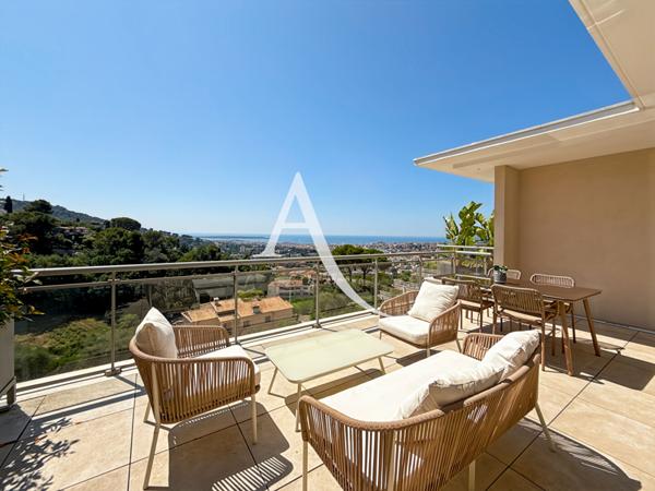Dernier étage - Vue mer panoramique - Appartement 4 pièces neuf au Cannet