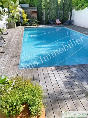 Chassieu Villa contemporaine 242m² hab+piscine+annexes