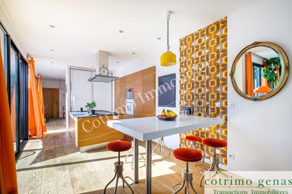Chassieu Villa contemporaine 242m² hab+piscine+annexes