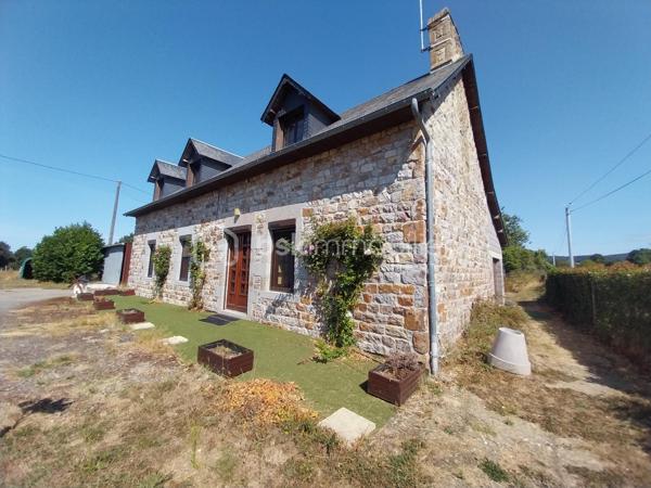 Une belle propriété à fort potentiel pour profiter du calme de la campagne.
Vous recherchez un cadre paisible et authentique, tout en profitant de beaux espaces ? Cette habitation en pierre offre un environnement idéal pour construire de beaux projets en famille.

La maison d’une surface de 94,73 m² au RDC avec une belle surface disponible à l'étage, bénéficie du charme de l’ancien avec une couverture en ardoises et des menuiseries double vitrage.

  - Au RDC une entrée donne accès à une salle à manger / salon et une cuisine équipée. Un couloir dessert 1 chambre, 1 Bureau ou une 2ème chambre, 1 cellier, 1 salle de bain , 1 WC et 1 garage.
  - A l'étage des travaux en cours, offre une belle opportunité de créer des chambres ou des espaces supplémentaires adaptés à votre famille. (Photos de l'étage sur demande).
    
De nombreux travaux de rénovation ont été réalisés récemment (factures à l'appui) : Au rez-de-chaussée différentes pièces ont été refaites, l'assainissement complet refait aux normes (Certificat SPANC) ainsi que le bardage du bâtiment.

Implanté sur un terrain de 3063m², un bâtiment d'environ 70m² à proximité de l'habitation pourra être utilisé selon vos besoins : atelier, espace de rangement, garage.

Ce bien vous intéresse n'hésitez pas à me contacter