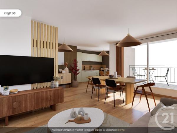 Appartement F3 à vendre  3 pièces - 63 m2 PARIS - 75020