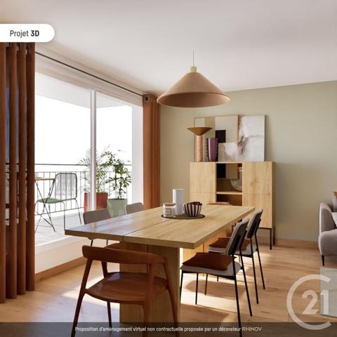 Appartement F3 à vendre  3 pièces - 63 m2 PARIS - 75020