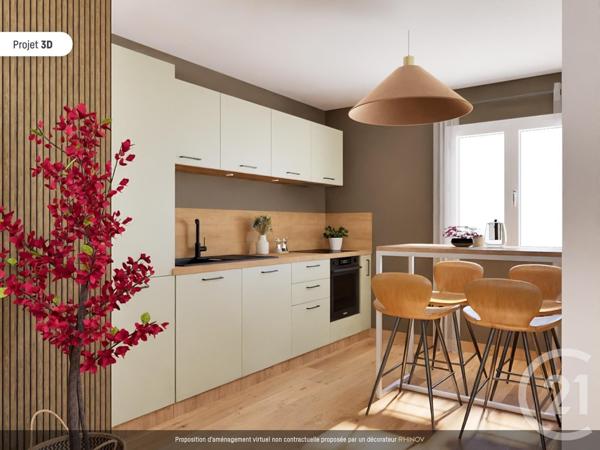 Appartement F3 à vendre  3 pièces - 63 m2 PARIS - 75020