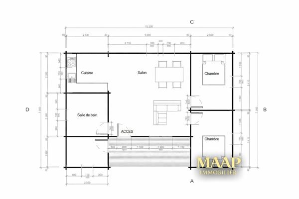 🌿 Chalet bois écologique à terminer sur terrain nature – Projet rare 50 000 €