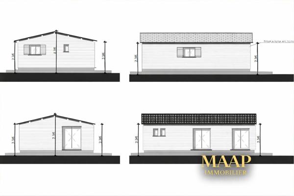 🌿 Chalet bois écologique à terminer sur terrain nature – Projet rare 50 000 €