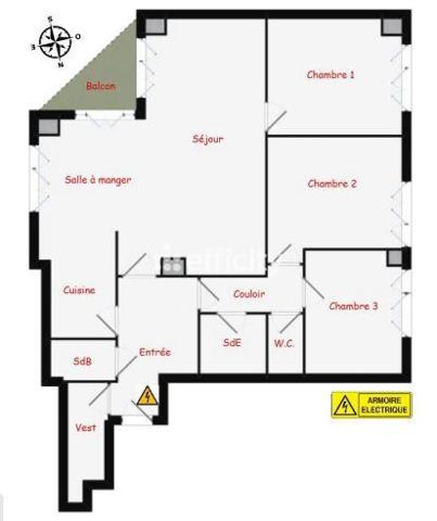 Appartement 5 pièces - 99 m² Exclusivité efficity