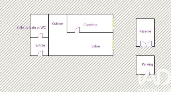 Appartement à vendre 2 pièces 26,31 m² Bobigny