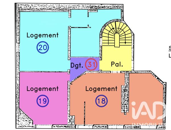 Appartement à vendre 4 pièces 62 m² Paris 18