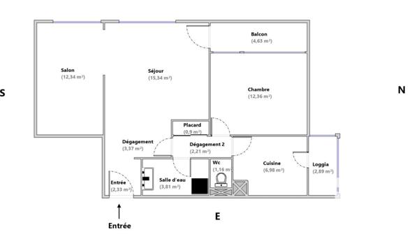 Appartement à vendre 3 pièces 64 m² Marseille 11