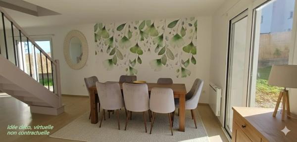 Maison récente à vendre 6 pièces NERSAC (16) . 4 chambres. 1 s de bains, 1 salle d'eau. 2 WC. Terrain clos.