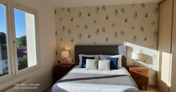 Maison récente à vendre 6 pièces NERSAC (16) . 4 chambres. 1 s de bains, 1 salle d'eau. 2 WC. Terrain clos.