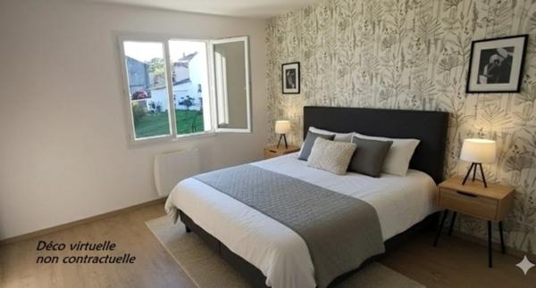 Maison récente à vendre 6 pièces NERSAC (16) . 4 chambres. 1 s de bains, 1 salle d'eau. 2 WC. Terrain clos.