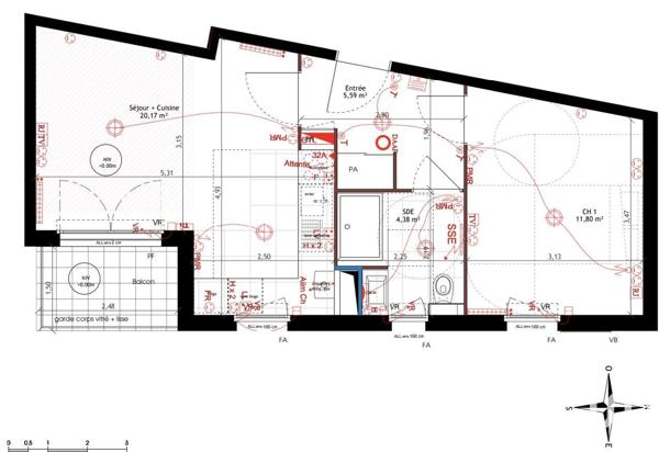 Location appartement 2 pièces 42 m² Villejuif