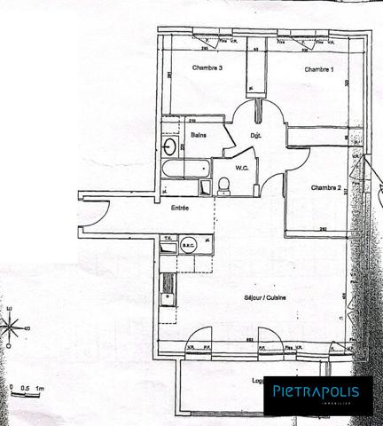 T4 - 78m2-balcon-garage fermé-résidence de 2012