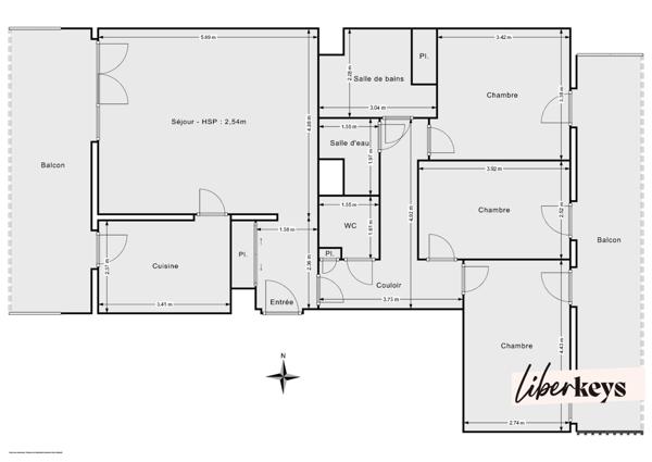 Magnifique appartement familial avec deux espaces extérieurs !