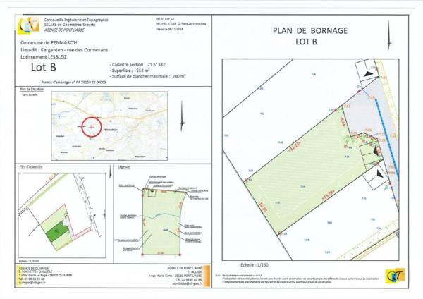 Terrain à bâtir sur PENMARCH B800