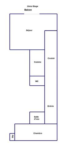 Dpt Marne (51), à vendre REIMS appartement T2 de 66,5 m², un balcon exposé sud-ouest, un grenier;