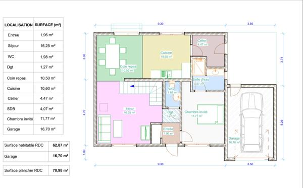 MAISON NEUVE 4 CHAMBRES.