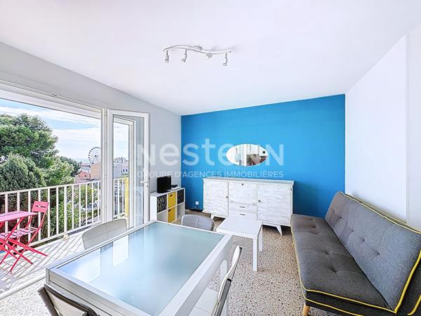 Charmant appartement 3 pièces de 37 m² avec belle vue mer panoramique & place de parking privative à Saint-Pierre-la-Mer