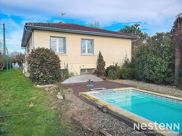 À Vendre Maison de 134 m² avec sous-sol, piscine chauffée et jardin clôturé à Eauze
