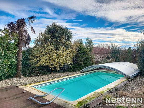 À Vendre Maison de 134 m² avec sous-sol, piscine chauffée et jardin clôturé à Eauze