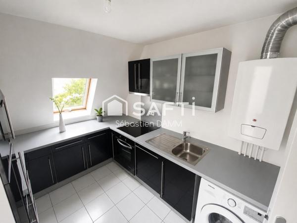 Appartement 3 pièces de 76,84 m² avec terrasse, balcon, garage et cave – Dernier étage avec ascenseur – Mulhouse Dornach