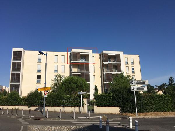A LOUER TOULOUSE BORDEROUGE - T2 45m² dernier étage/terrasse/parking