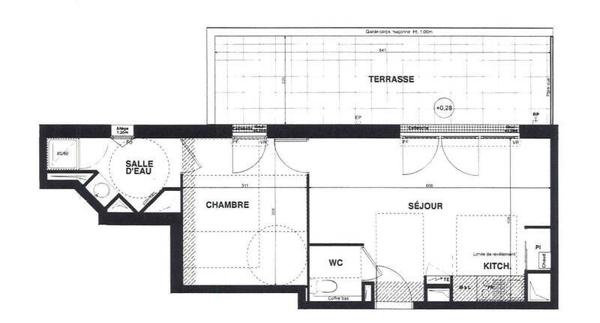 Appartement 2 pièces - 44300 Nantes -  Saint-Donatien