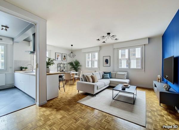 APPARTEMENT LE MANS 3 PIÈCES - 76 m² - PARKING - CAVE