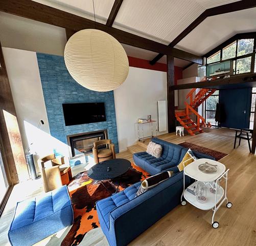 Cap Ferret, plage de l’Herbe/Villa Algérienne, très belle villa d’architecte 155 m2, 4 chambres, garage, sur beau terrain de 981 m2