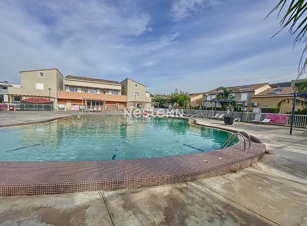 Maison  2 pièce(s) 34m2  dans résidence avec piscine à 4km des plages