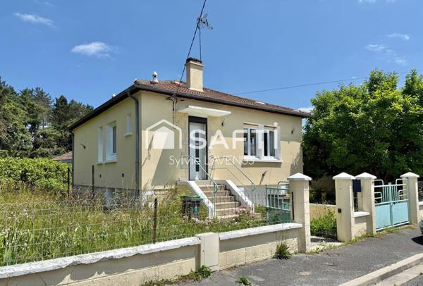 A SOISSONS, MAISON DE PLAIN PIED 3 PIECES DE 67 M2 AVEC SOUS-SOL TOTAL, SUR SON TERRAIN CLOS DE 485 M2.