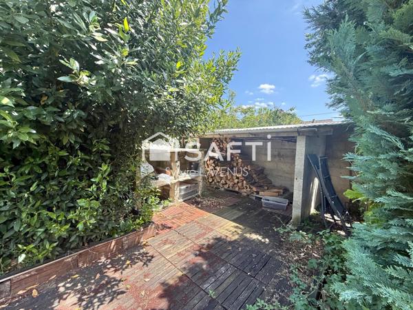 A SOISSONS, MAISON DE PLAIN PIED 3 PIECES DE 67 M2 AVEC SOUS-SOL TOTAL, SUR SON TERRAIN CLOS DE 485 M2.