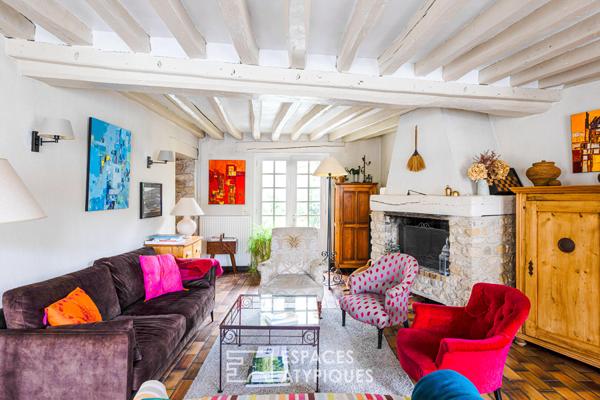 Maison de Charme en Pierre avec Atelier et Jardin bordé par un ru