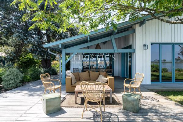 Au coeur du Ferret, 1ère ligne de 5 suites, vue sur la conche du Mimbeau