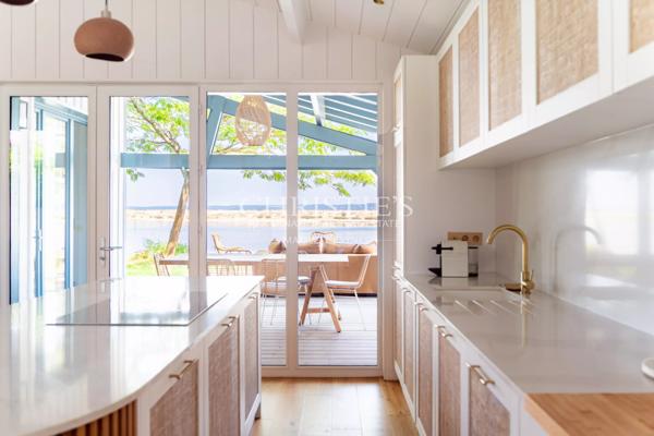 Au coeur du Ferret, 1ère ligne de 5 suites, vue sur la conche du Mimbeau