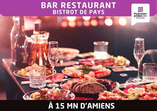 Proche Amiens - Fonds de commerce Bar Restaurant avec logement