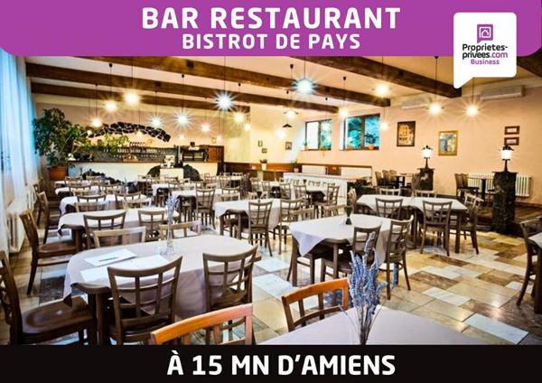Proche Amiens - Fonds de commerce Bar Restaurant avec logement