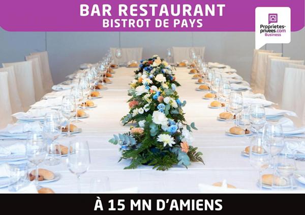 Proche Amiens - Fonds de commerce Bar Restaurant avec logement