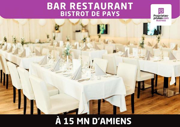 Proche Amiens - Fonds de commerce Bar Restaurant avec logement