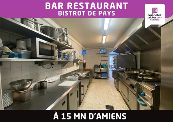 Proche Amiens - Fonds de commerce Bar Restaurant avec logement