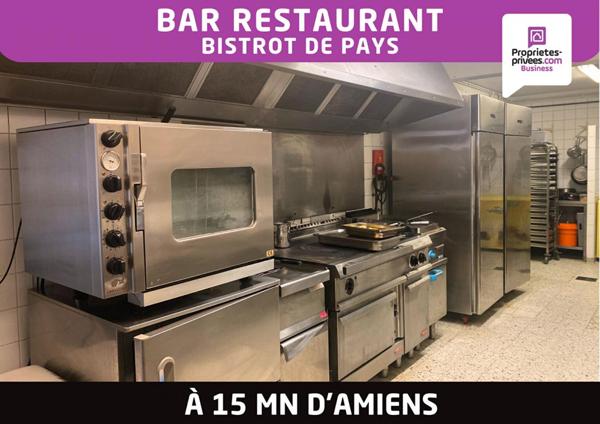 Proche Amiens - Fonds de commerce Bar Restaurant avec logement