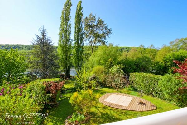 Maison d’architecte 7 pièces 220m2 - vue et accès Moselle via ponton privatif - LIVERDUN (54)